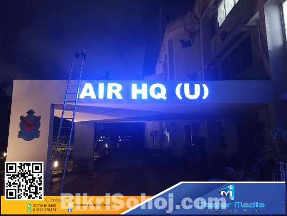 Bata Model 3D Acrylic LED Latter Signboard Making